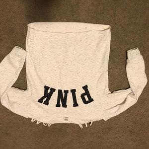 Cream cold shoulder sweater